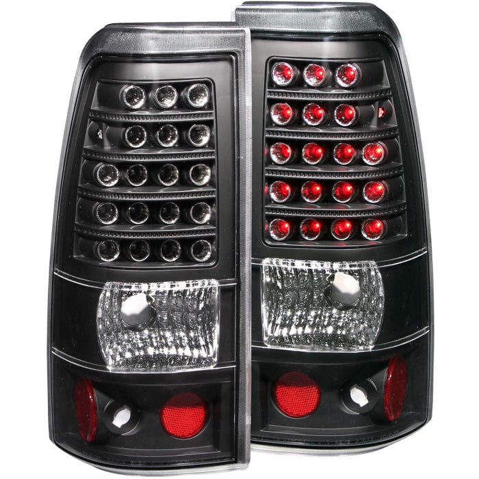 ANZO 1999-2007 Chevrolet Silverado 1500 LED Taillights Black