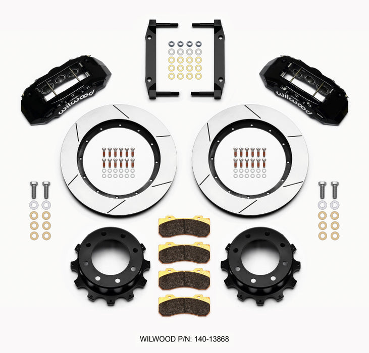 Wilwood TX6R Rear Kit 15.50in Black 2005-2012 Ford F250/F350 4WD