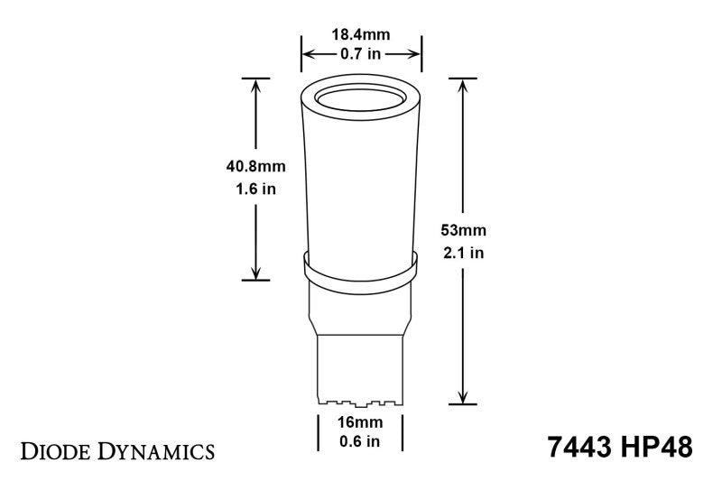 Diode Dynamics 7443 LED Bulb HP48 LED - Cool - White (Pair)