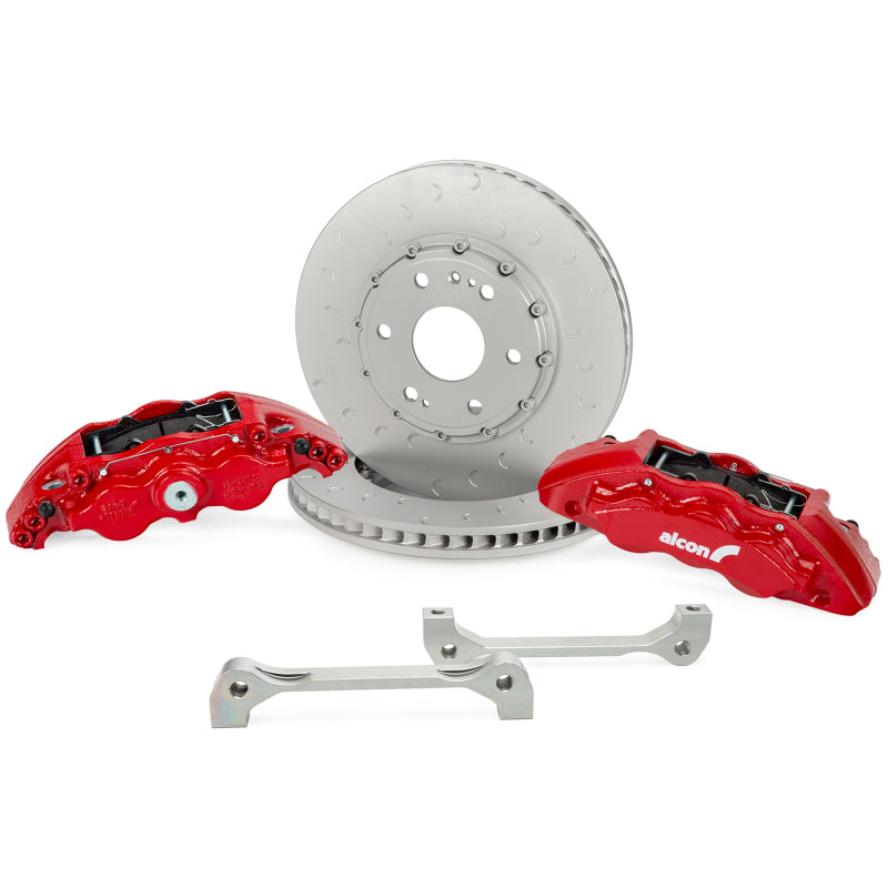 Alcon 19+ Silverado/Sierra 20+ Suburban/Tahoe/Yukon 355x33mm 6-Piston Caliper FRT Brake Kit - Red