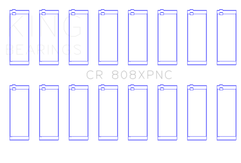 King GM 369-502 Gen IV / V / VI Big Block Chevy Rod Bearing Set