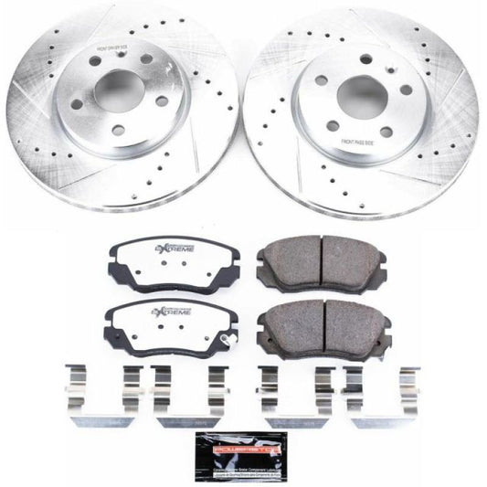 Power Stop 2010 Buick Allure Front Z26 Street Warrior Brake Kit