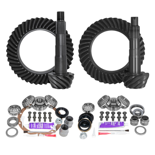 Yukon Ring & Pinion Gear Kit Front & Rear for Toyota 8/8IFS Diff (A/T w/o E-Locker) 4.30 Ratio