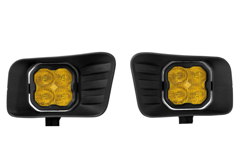 Diode Dynamics SS3 Ram Horizontal LED Fog Light Kit Sport - Yellow SAE Fog