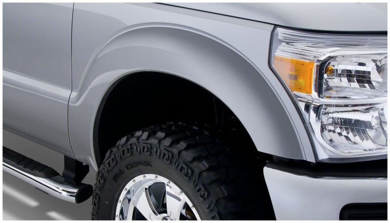 Bushwacker 11-16 Ford F-350 Super Duty Styleside Extend-A-Fender Style Flares 4pc - Black