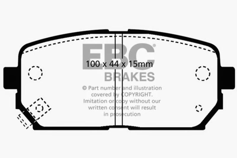 EBC 2007-2010 Kia Rondo 2.4L Ultimax2 Rear Brake Pads