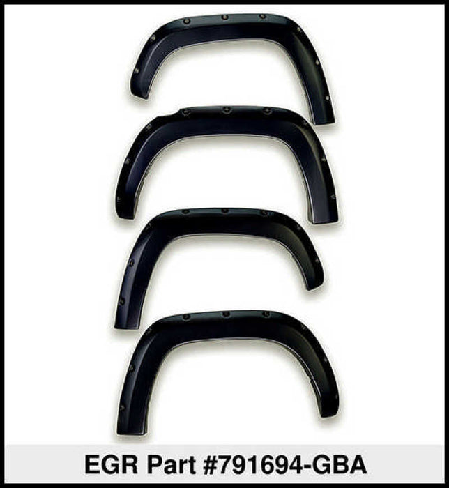 EGR 19-22 Chevrolet Silverado 1500 Traditional Bolt-On Look Fender Flares Black Set Of 4