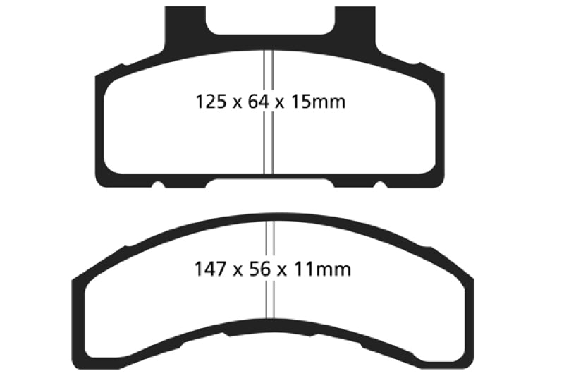 EBC 93-96 Buick Century 2.2 Yellowstuff Front Brake Pads