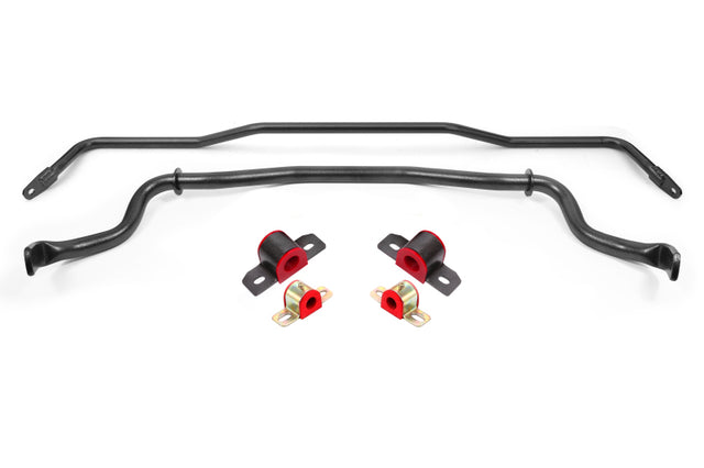 BMR 15-22 S550 Mustang Sway Bar Kit with Bushings Front and Rear Black Hammertone BMR Suspension