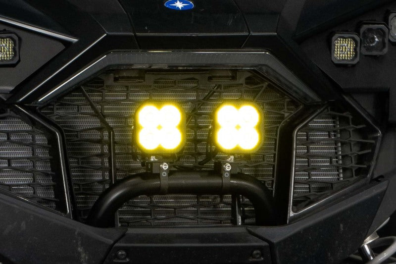 Diode Dynamics SS3 LED Bumper 1 1/2 In Roll Bar Kit Max - Yellow SAE Fog (Pair)