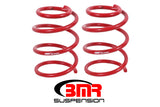 BMR 05-14 S197 Mustang GT Front Handling Version Lowering Springs - Red BMR Suspension