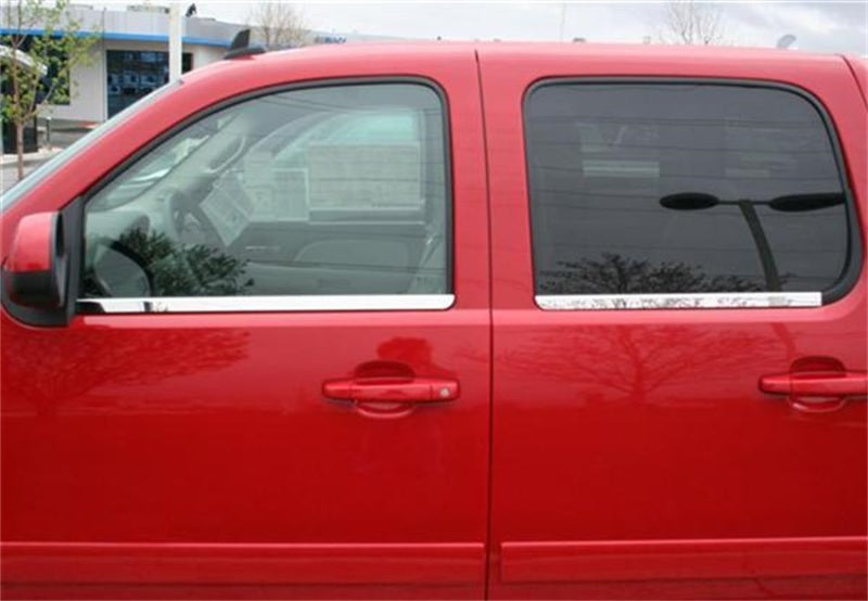 Putco 14-14 Chevrolet Silverado HD - Crew Cab - Stainless Steel Window Trim Accents