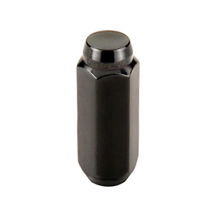 McGard Hex Lug Nut (Cone Seat) M14X2.0 / 13/16 Hex / 2.25in. Length (4-Pack) - Black