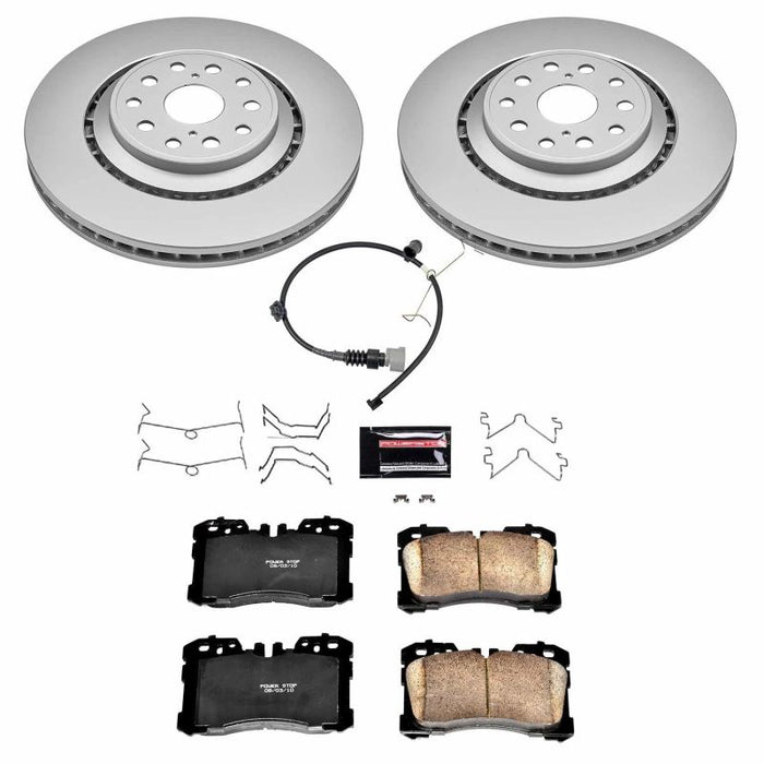 Power Stop 18-19 Lexus LS500 Front Z17 Evolution Geomet Coated Brake Kit