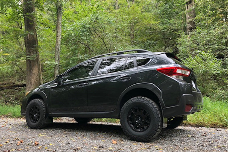 Rally Armor 18-22 Subaru Crosstrek Lift/AT Black Mud Flap w/ Grey Logo (Front Only)