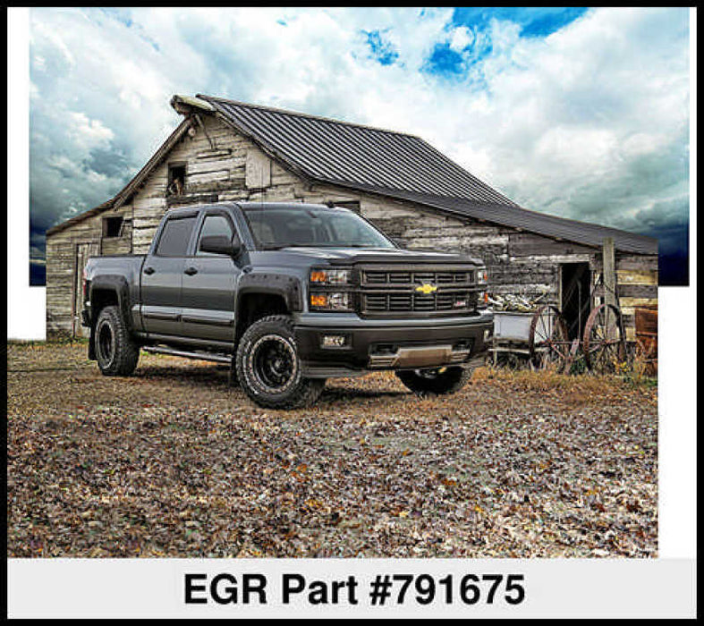 EGR 14+ Chev Silverado 5ft Bed Bolt-On Look Fender Flares - Set - Matte