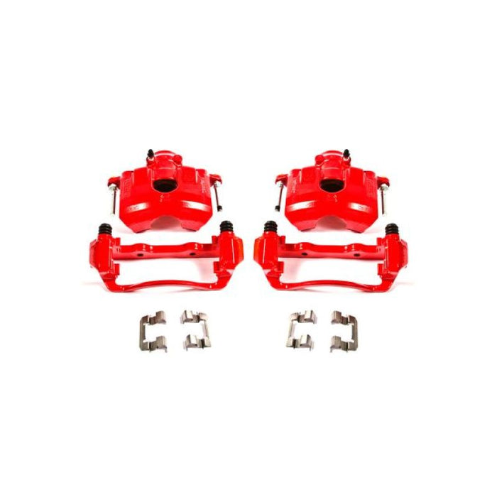 Power Stop 08-11 Ford Focus Front Red Calipers w/Brackets - Pair