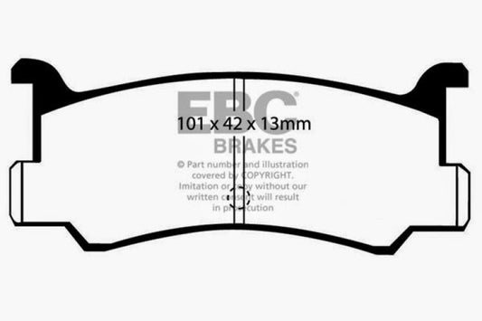 EBC 92-95 Mazda MX3 1.6 Greenstuff Rear Brake Pads