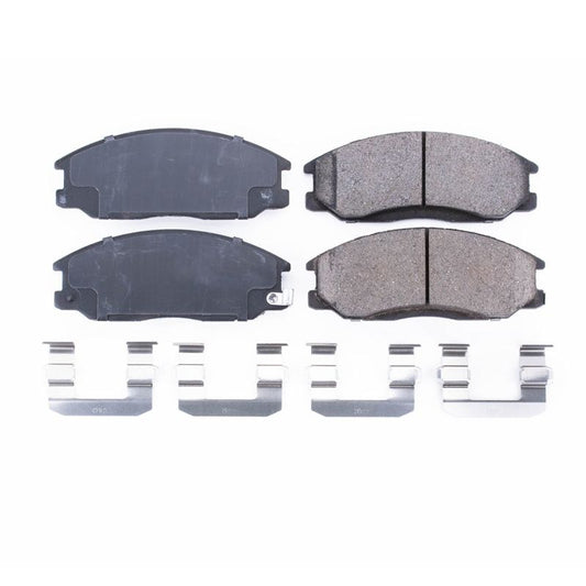 Power Stop 01-06 Hyundai Santa Fe Front Z17 Evolution Ceramic Brake Pads w/Hardware