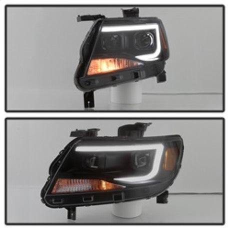 xTune Chevy Colorado 15-17 Halogen Only Projector Headlights - Black Smoked PRO-JH-CCO04-LBDRL-BSM
