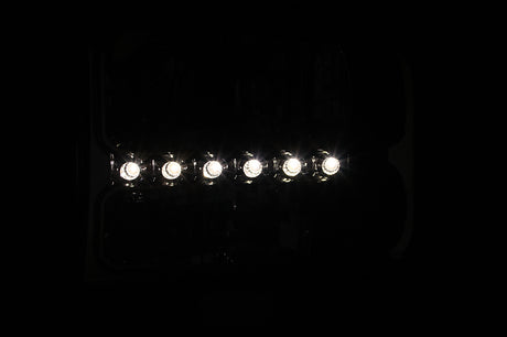 ANZO 2007-2014 Chevy Tahoe Crystal Headlight Chrome Amber(OE)