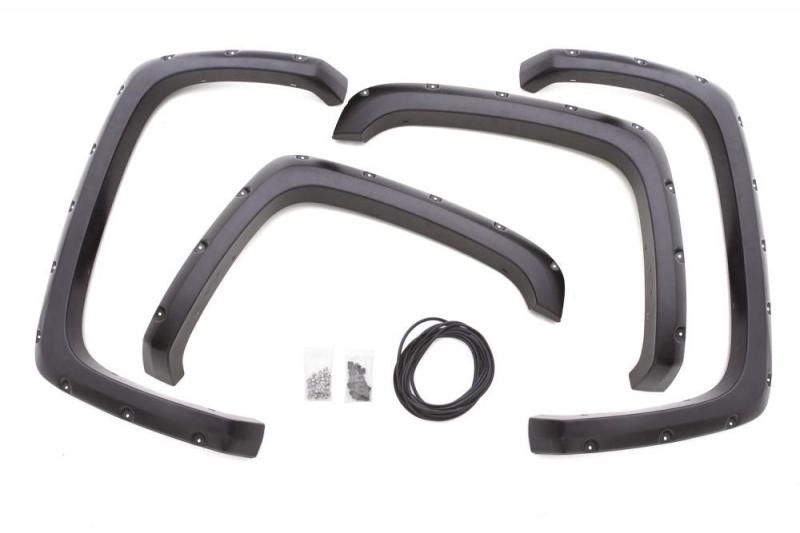 Lund 14-17 Toyota Tundra RX-Rivet Style Smooth Elite Series Fender Flares - Black (4 Pc.)