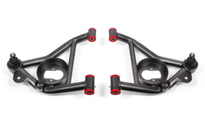 BMR 82-92 Chevy Camaro / 82-92 Firebird Non-Adj. Lower A-Arms (Polyurethane) - Black Hammertone BMR Suspension