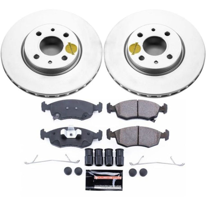 Power Stop 12-18 Fiat 500 Front Z23 Evolution Sport Coated Brake Kit