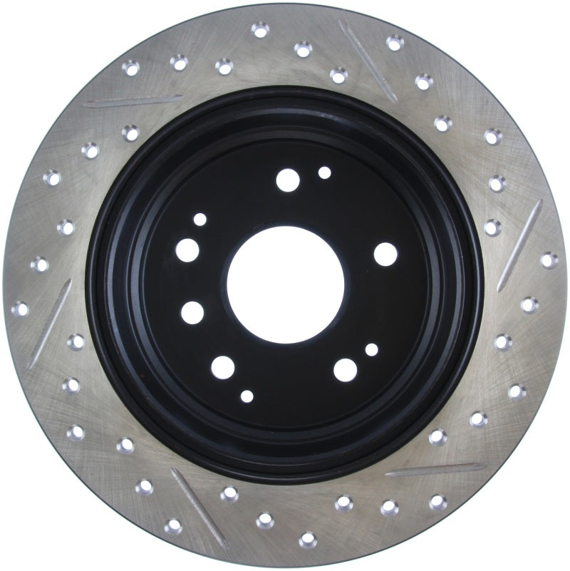StopTech 04-08 Acura TL / 03-09 Honda Element Slotted & Drilled Right Rear Rotor