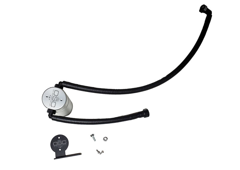 J&L 20-24 Chevrolet Corvette 6.2L LT2 Targa Top Passenger Side Oil Separator 3.0 - Clear Anodized