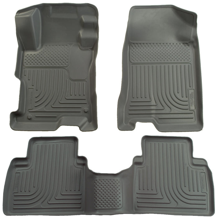 Husky Liners 06-11 Honda Civic (4DR) WeatherBeater Combo Gray Floor Liners