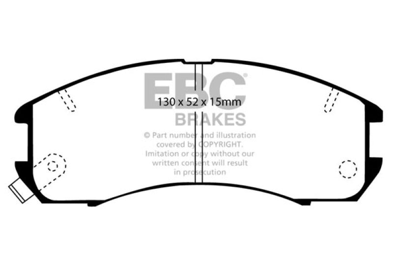 EBC 89-92 Ford Probe 2.2 Greenstuff Front Brake Pads