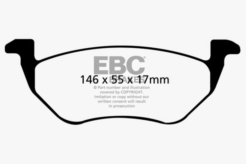 EBC 05-09 Ford Escape 2.3 Hybrid Yellowstuff Rear Brake Pads