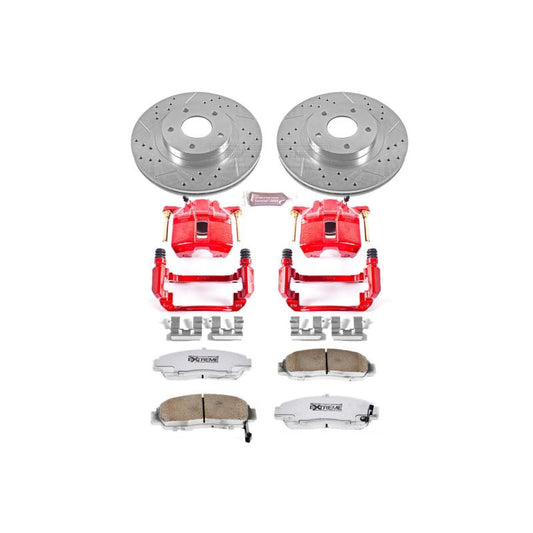 Power Stop 03-07 Honda Accord Front Z26 Street Warrior Brake Kit w/Calipers