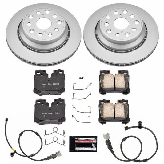 Power Stop 10-17 Lexus LS460 Rear Z17 Evolution Geomet Coated Brake Kit