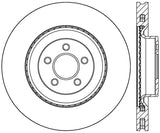 StopTech 2015 Ford Mustang GT w/ Brembo Brakes Right Front Slotted Brake Rotor