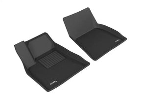 3D MAXpider 2012-2014 Tesla Model S Kagu 1st Row Floormat - Black 3D MAXpider