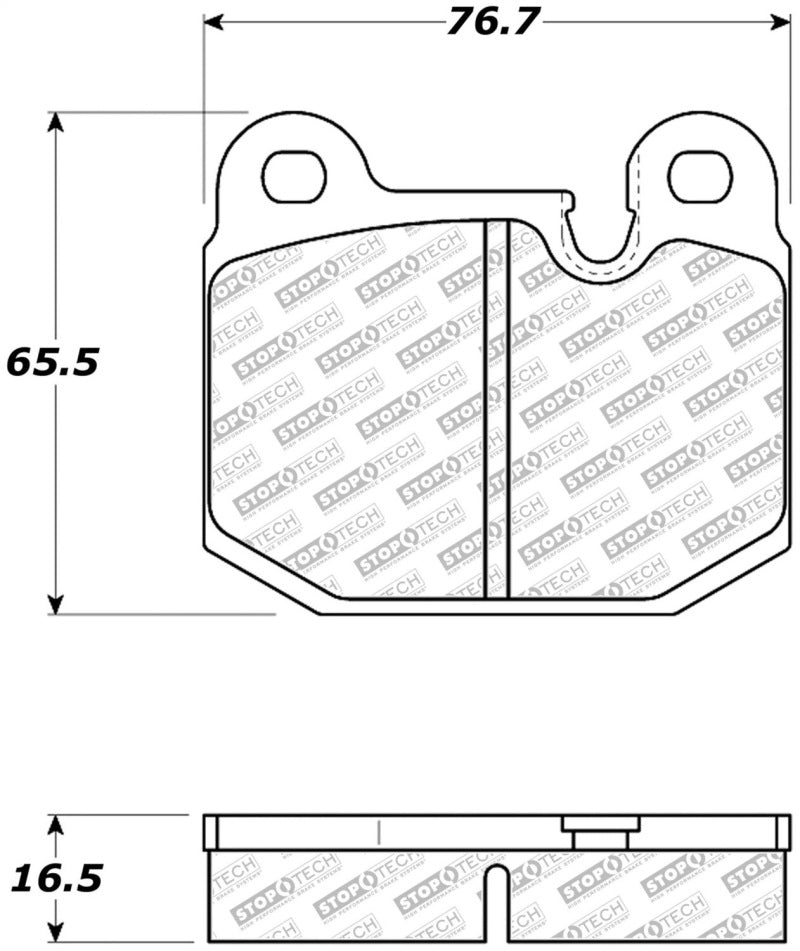 StopTech 08-11 Tesla Roadster Street Select Front Brake Pads