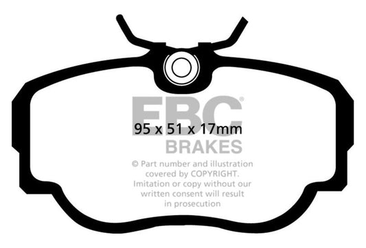 EBC 83-85 BMW 318 1.8L (E30) Bluestuff Front Brake Pads