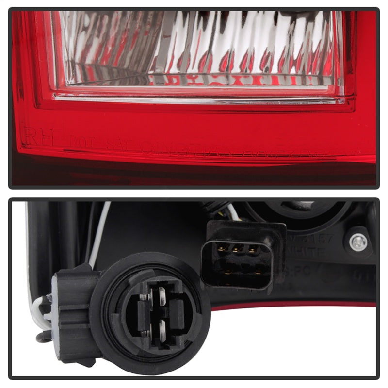 Xtune Dodge Ram 02-06 1500 / Ram 2500/3500 03-06 LED Tail Light Red Clear ALT-JH-DR02-LED-RC