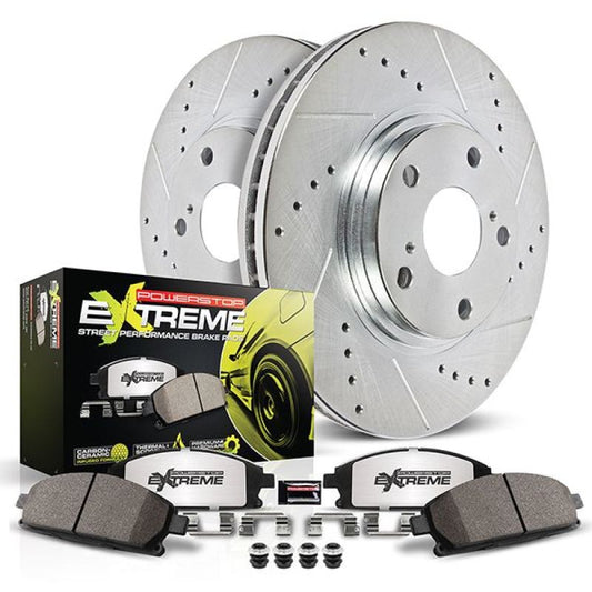 Power Stop 19-21 Subaru Forester Rear Z26 Street Warrior Brake Kit