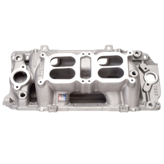 Edelbrock Manifold Dual Quad RPM Air Gap BB Chevy Oval Port