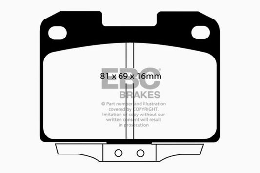 EBC 94-96 Dodge Stealth 3.0 4WD Greenstuff Rear Brake Pads