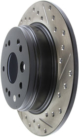 StopTech 04-08 Acura TL / 03-09 Honda Element Slotted & Drilled Left Rear Rotor