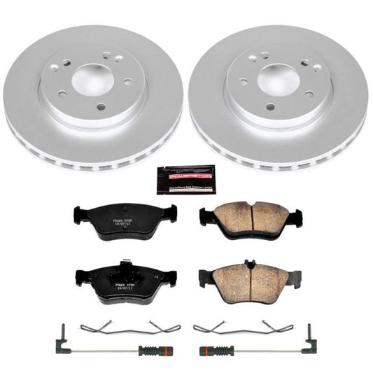 Power Stop 99-00 Mercedes-Benz C230 Front Z23 Evolution Sport Coated Brake Kit