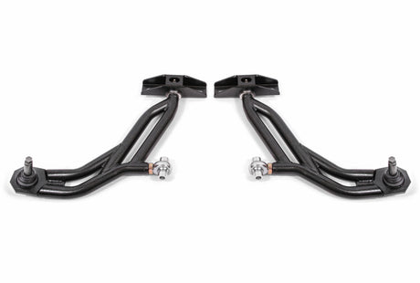 BMR 10-14 Ford Mustang Adj. Lower A-Arms w/ Delrin/Rod End / 19mm Tall Ball Joint - Black Hammertone BMR Suspension