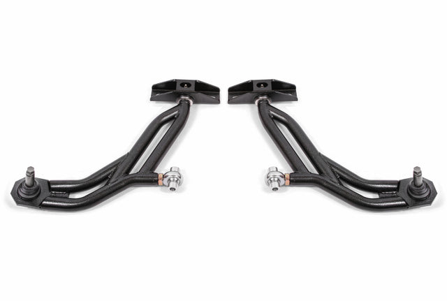 BMR 10-14 Ford Mustang Adj. Lower A-Arms w/ Delrin/Rod End / 19mm Tall Ball Joint - Black Hammertone BMR Suspension
