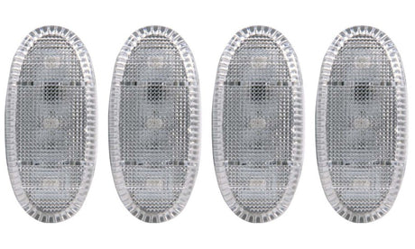 ANZO 2011-2016 Ford F-350 LED Fender Light Kit Clear 2pc Amber / 2pc Red