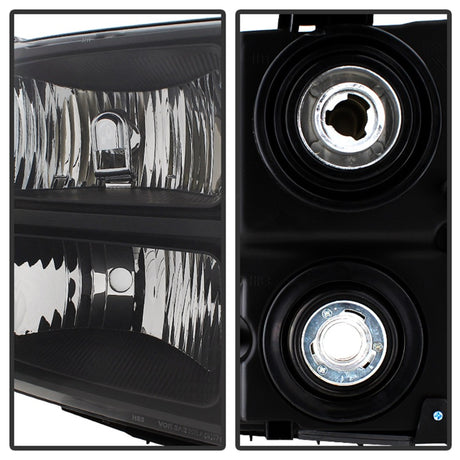 xTune GMC Sierra 07-13 Crystal Headlights Black HD-JH-GSIE07-AM-BK