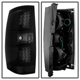 xTune Mc Yukon/Yukon Denali 07-14 LED Tail Lights Black Smoked ALT-JH-CSUB07-LED-G2-BSM